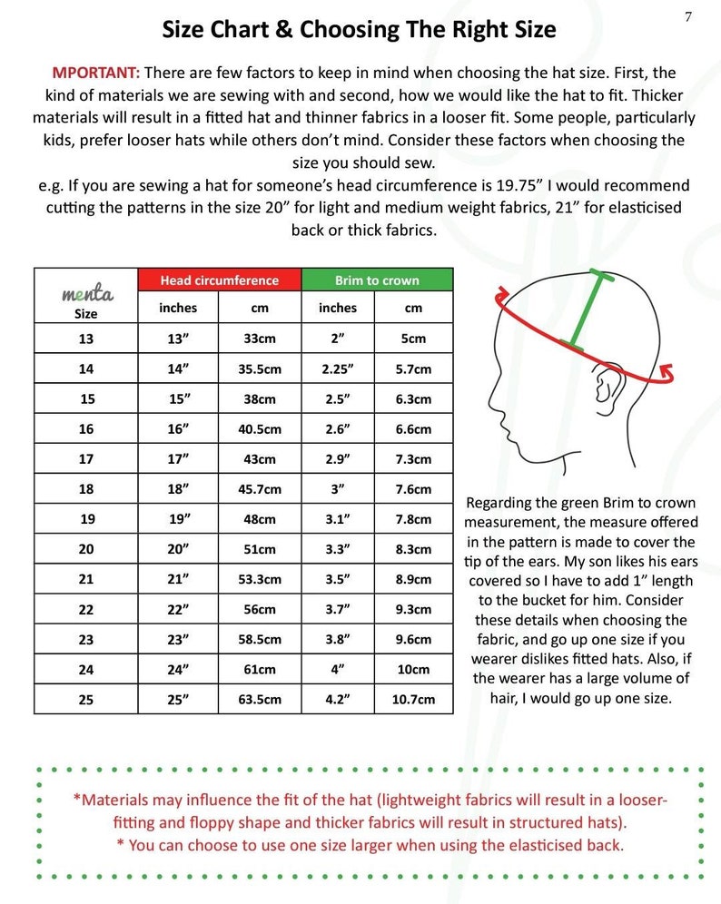 Menta Bucket Hat Sewing Pattern Tutorial, Summer Winter, Knit Woven ...