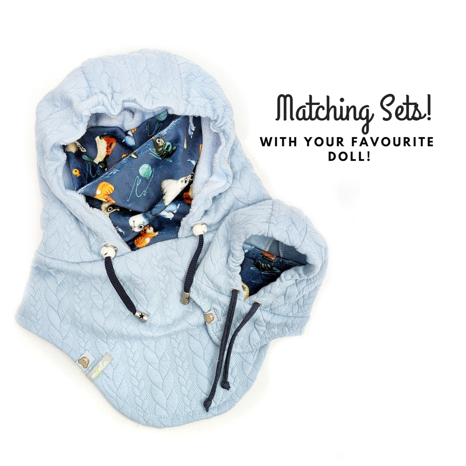 Menta Snow Hoodie Helmet Compatible Hood Hat DIY PDF Sewing Etsy