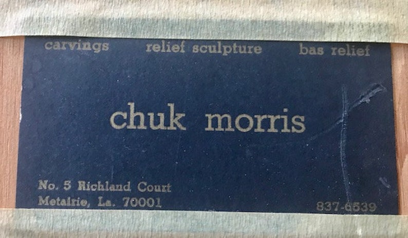 Chuk Morris Mixed Media Sculpture Ancient Mexican Stamp
