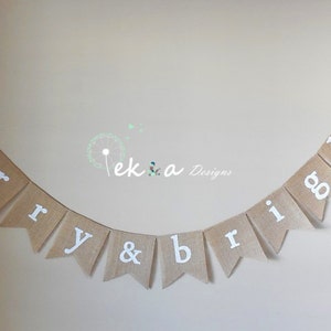 merry&bright burlap banner / new year burlap banner / holiday home decor / holiday photo props/ christmas burlap banner / winter sign