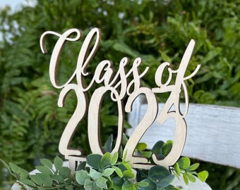 Class Of 2023 - Cake Topper - Graduation Cake Topper - Senior - Party Decor - Unpainted - Rustic - Graduate - 2023 - Gift