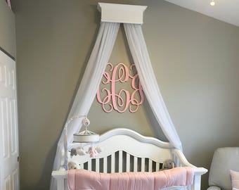 Painted Nursery Wall Monogram - Monogram Wall Hanging - Wooden Initials - Wall Letters - Monogram Decor - Bedroom Wall Hanging