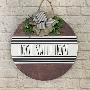 Front Door Hanger | Home Sweet Home | Year Round Wreath | Front Door Sign | Door Hanger | Front Door Wreath | Housewarming Gift | Home Decor