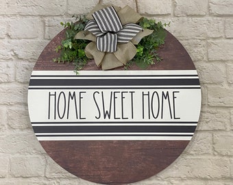 Front Door Hanger | Home Sweet Home | Year Round Wreath | Front Door Sign | Door Hanger | Front Door Wreath | Housewarming Gift | Home Decor