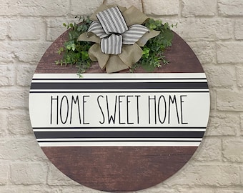 Front Door Hanger | Home Sweet Home | Year Round Wreath | Front Door Sign | Door Hanger | Front Door Wreath | Housewarming Gift | Home Decor