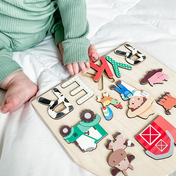 Puzzle en Bois avec Prénom Personnalisé – Mon Adorable Bébé
