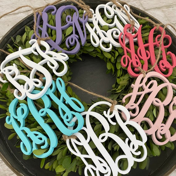 Buy Car Charm Car Monogram Rear View Mirror Monogram 4.5 Painted