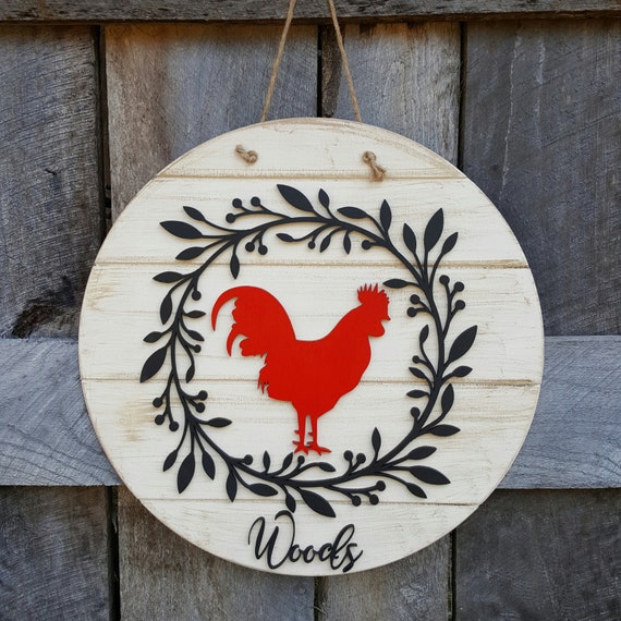 Rooster Door Hanger Wall Hanging En Decor Image 0