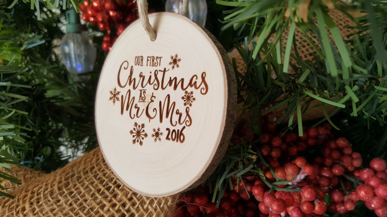 our first christmas as mr and mrs ornament couples first christmas ornament engraved wood slice ornament personalized ornament - Couples First Christmas Ornament our first christmas as mr and mrs ornament couples first christmas ornament engraved wood slice ornament personalized ornament - Couples First Christmas Ornament