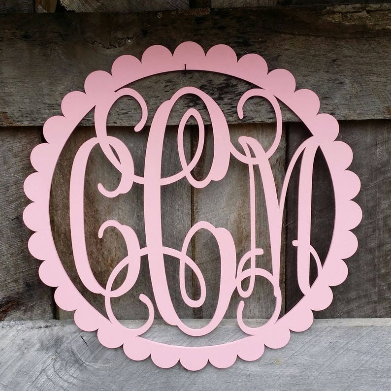 Monogram Wall Hanging Dorm Room Monogram Wall Decor Etsy