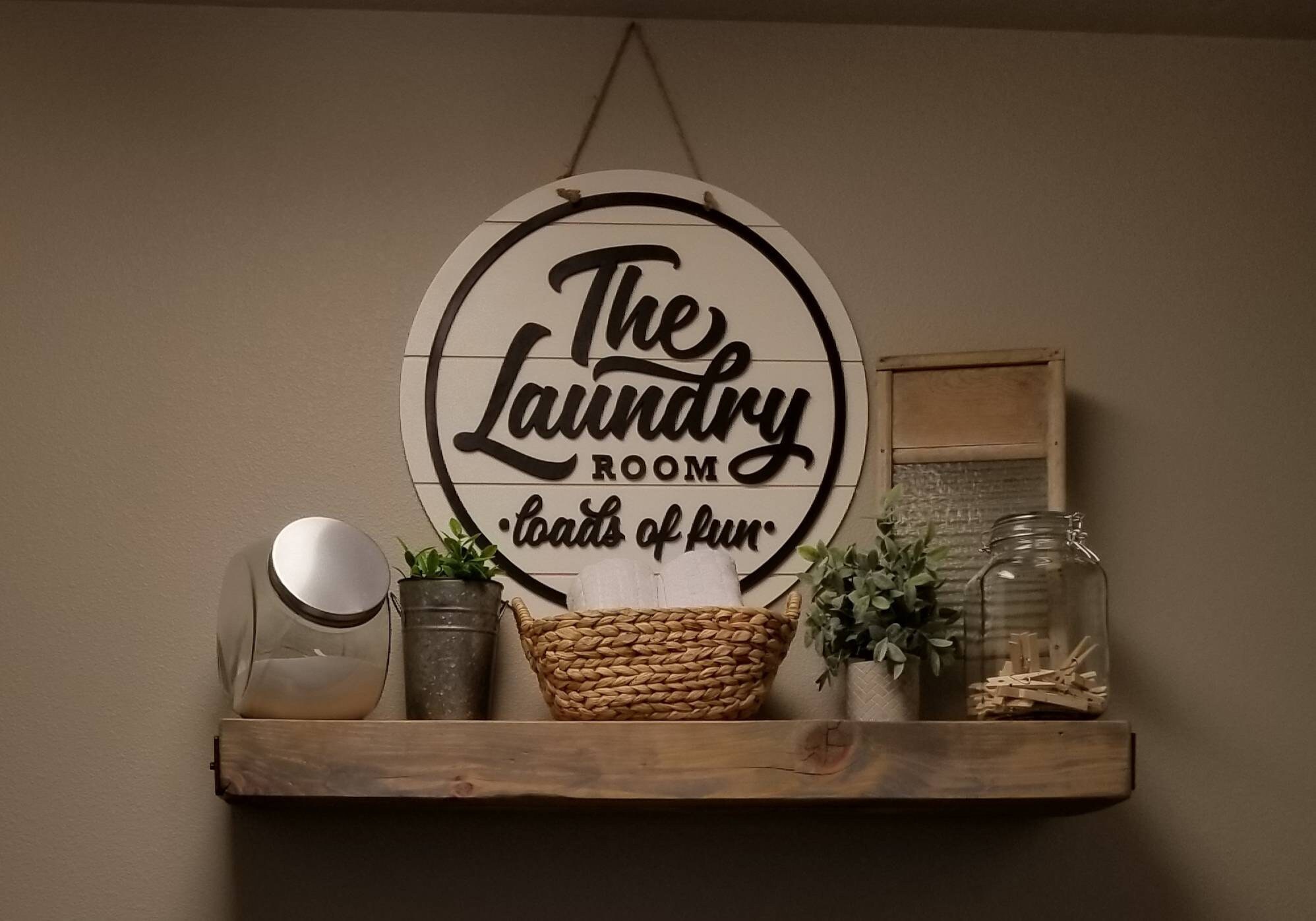 Laundry Room Door Hanger Shiplap Wall Hanging Farmhouse Etsy