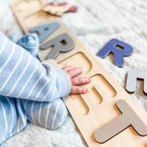 Wooden Name Puzzle | Gift for Baby | Baby Name Puzzle | Personalized Gift | First Birthday Gift