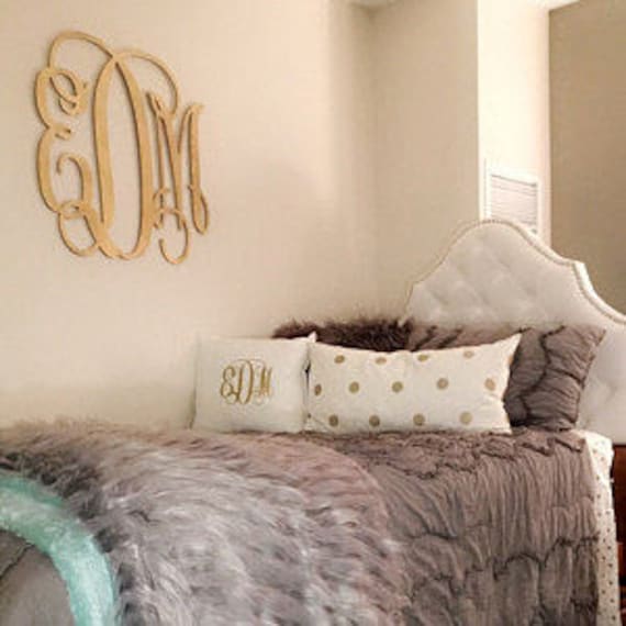 Painted Dorm Room Monogram Monogram Wall Hanging Wooden Initials Wall Letters Monogram Decor Bedroom Wall Hanging