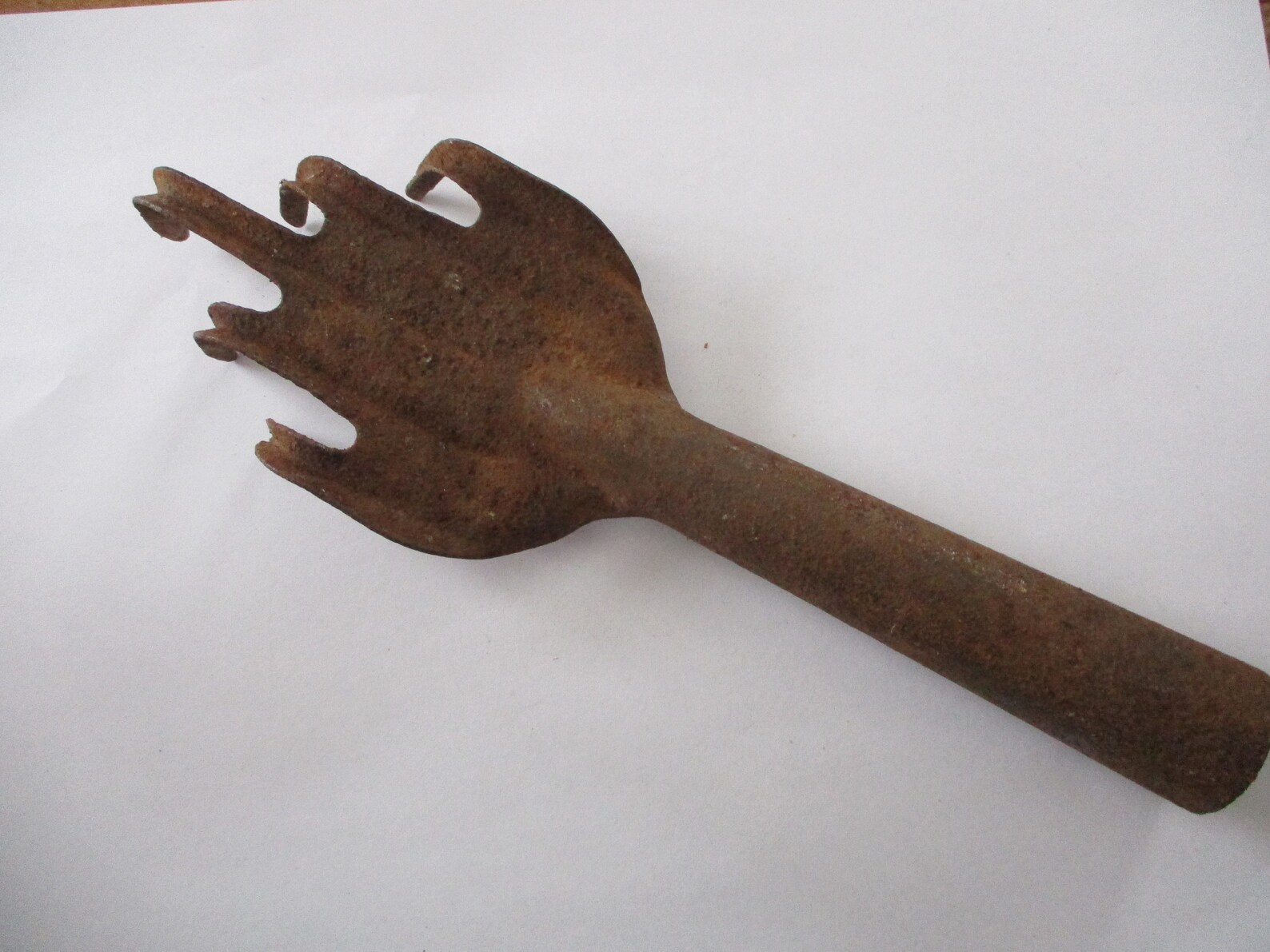 French antique hand fork garden tool great old rusty crusty Etsy