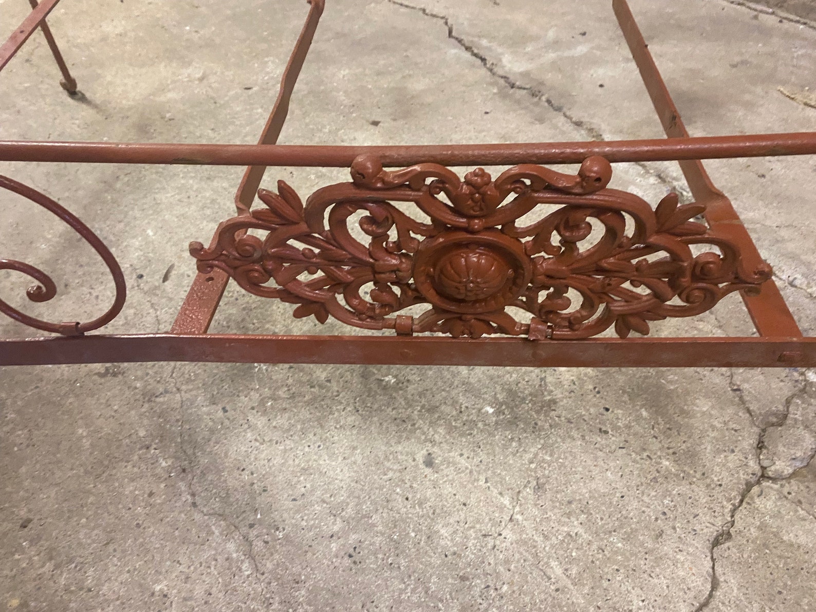Antique French Iron Bed Fold up Daybed Heavy Ornate Iron Folding Bed Etsy