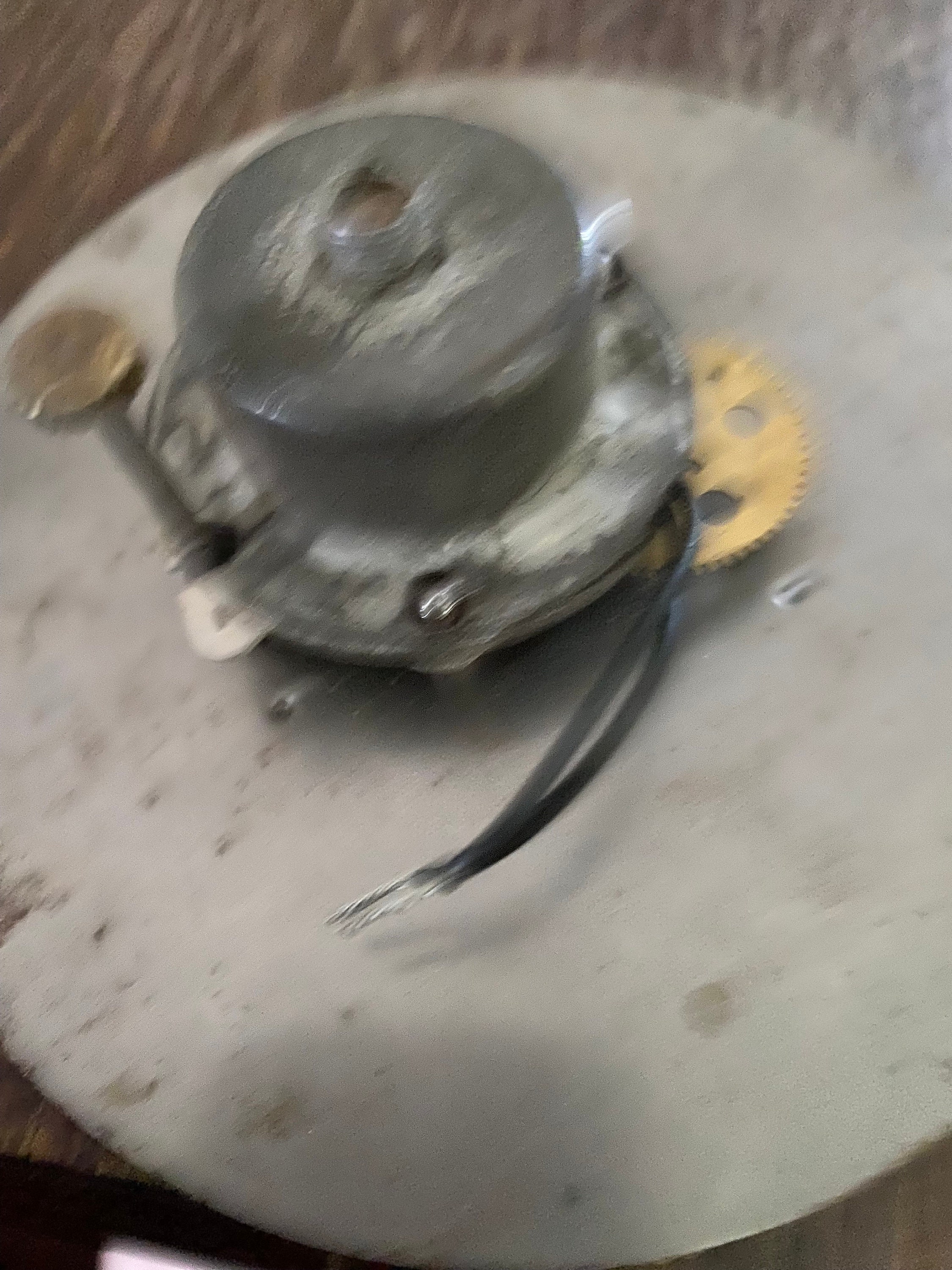 Antique Ingraham Clock Face With Electric Motor Movement Ingraham Clock