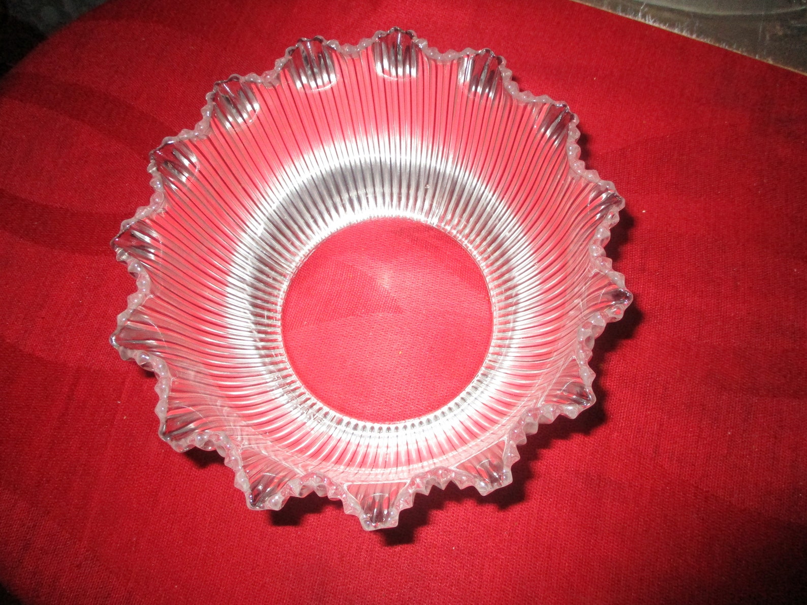 Antique Light Globe / Antique Lamp Shade/ Antique Fluted Ribbed