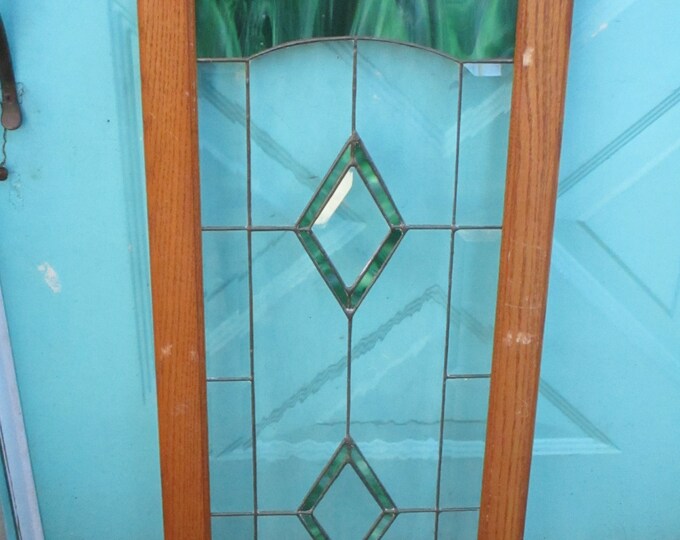 Vintage Stained Glass Door Vintage Wavy Beveled Stained Glass