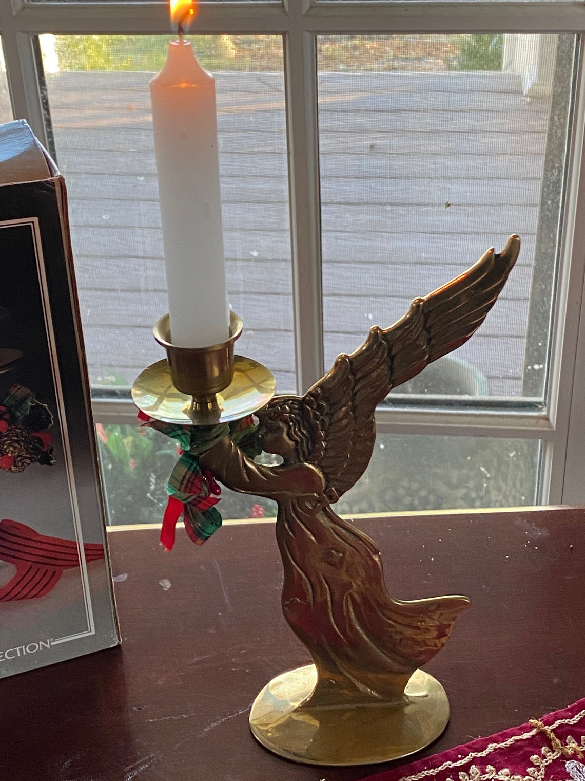 Vintage Brass Angel Candle Holder Centurion Collection Etsy