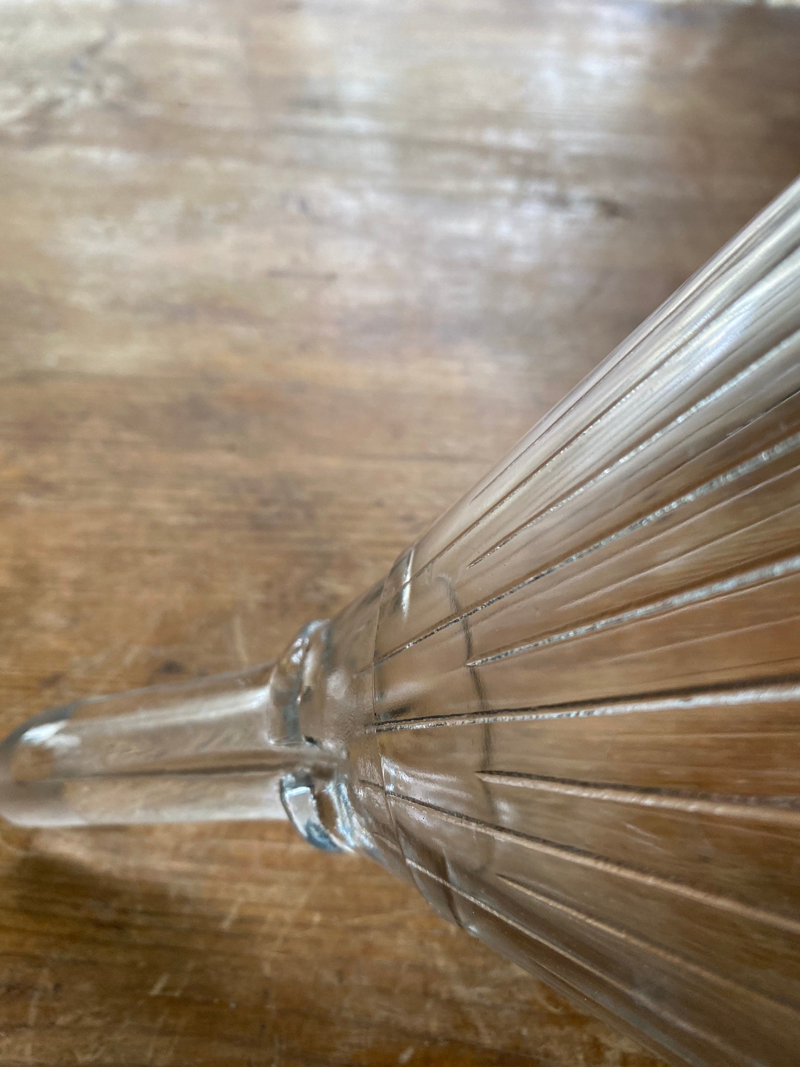 Vintage Large Glass Laboratory Funnel Ribbed Glass Pharmacy Etsy