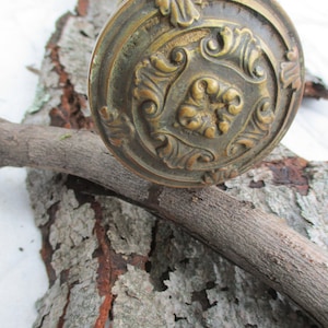 SALE 40 % Off Antique bronze ornate hardware   1800s  bronze door knob