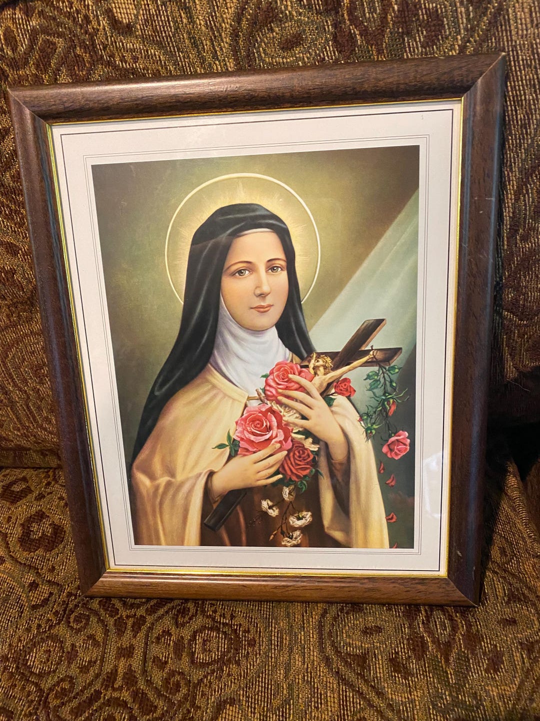 Antique Saint Therese of Lisieux Religious Framed Print Therese of ...