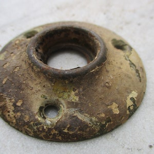 antique door knob rosette  old salvaged  door hardware