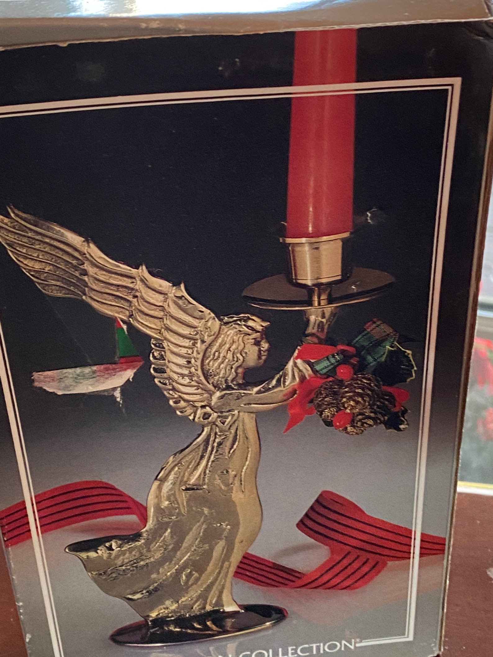 Vintage Brass Angel Candle Holder Centurion Collection Etsy