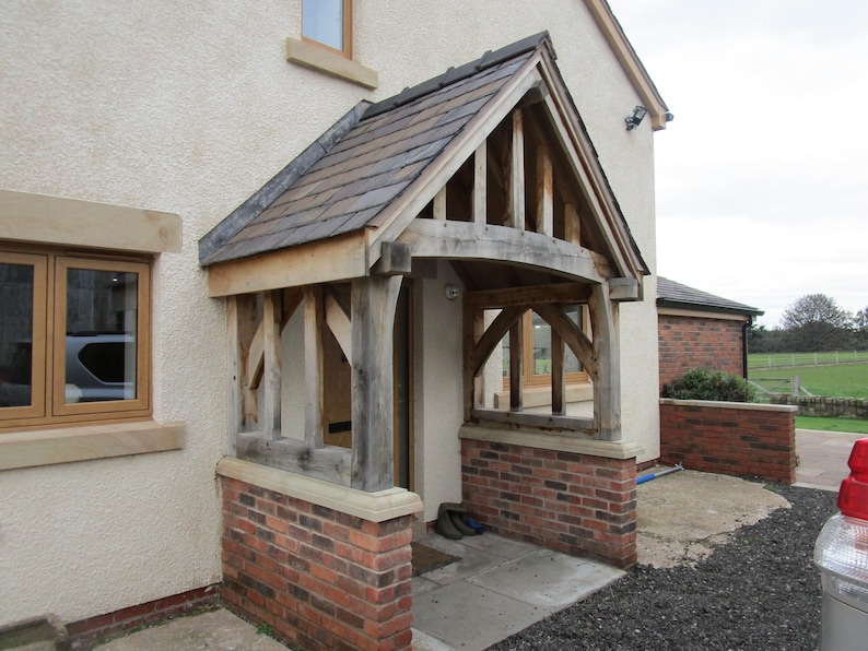 Oak Porch 'THE BRABOURNE' Handmade to Your Measurements. All Solid Oak ...