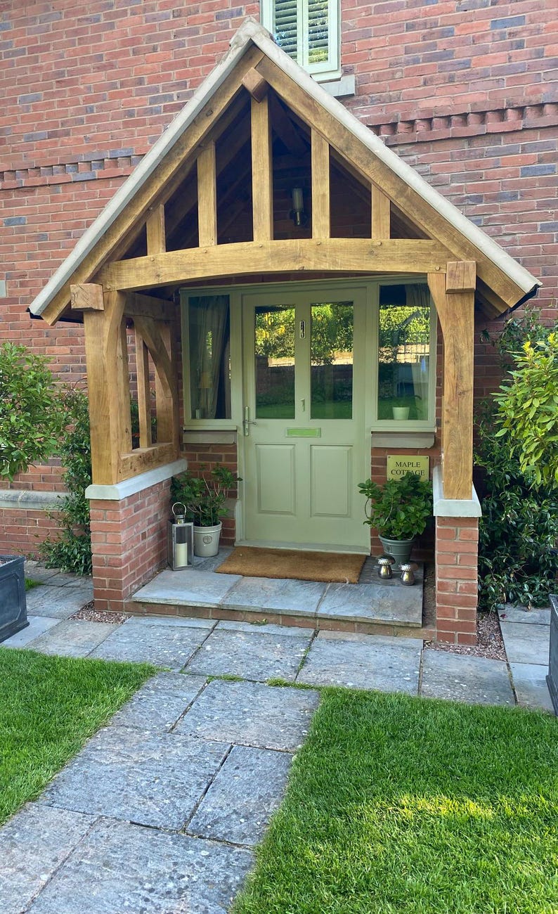 Solid Oak Porch Handcrafted to Your Dimensions "the Brabourne" From ...