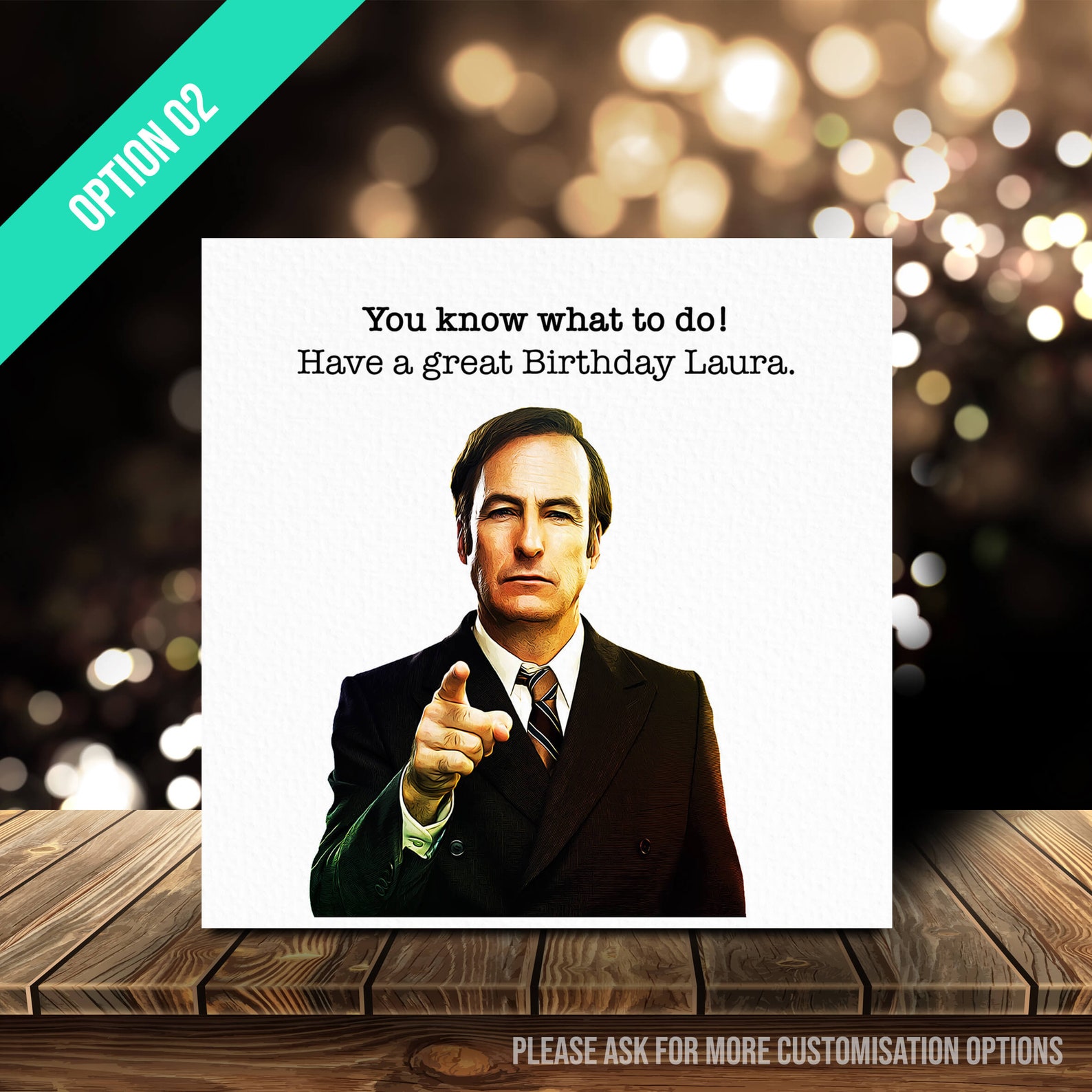 BCS001 Better Call Saul Birthday Card Saul Goodman Fully | Etsy