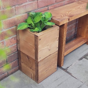 TCM027 Small Box Planters | Rustic Scaffold Board |