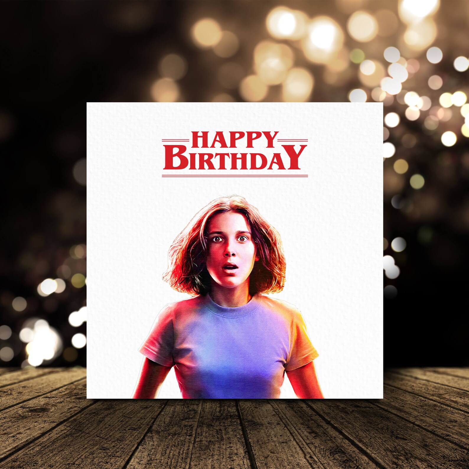 001ST Stranger Things Birthday Card Fully Customisable | Etsy