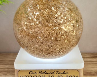 Orbe de vidro memorial, lembrança de cinzas de cremação, presente de lembrança de perda de animal de estimação