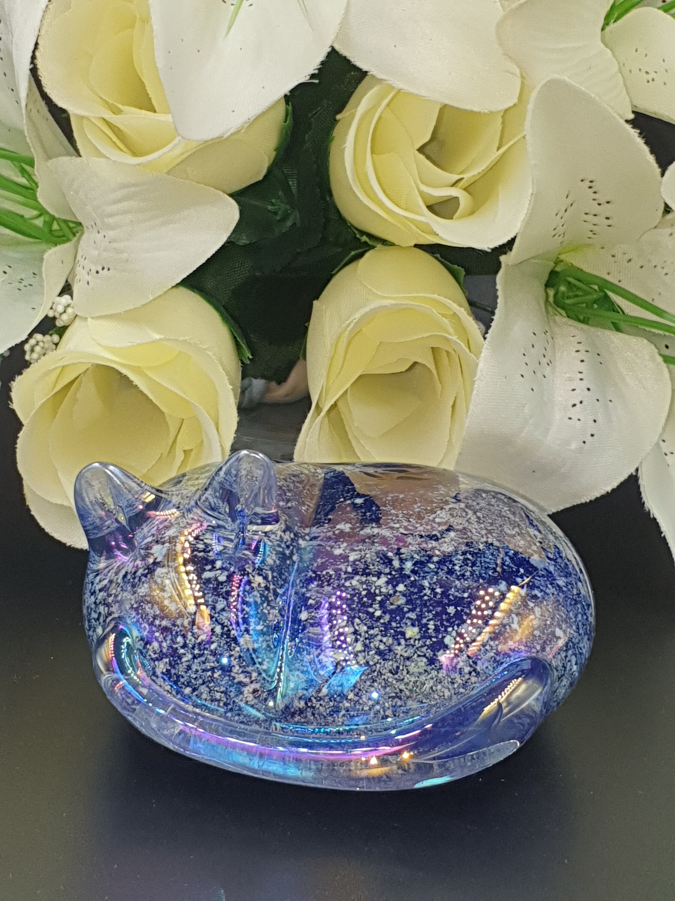 Custom Ashes in Glass / Handmade Keepsake / Pet Loss / Etsy