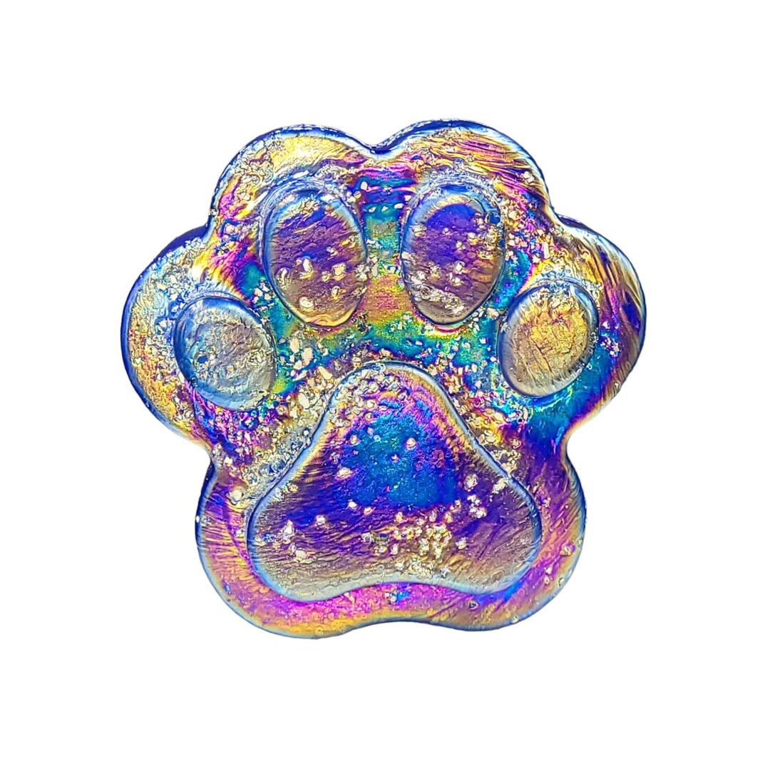 ASHES IN GLASS Personalised Pet Memorial Paw Print Pet Loss - Etsy
