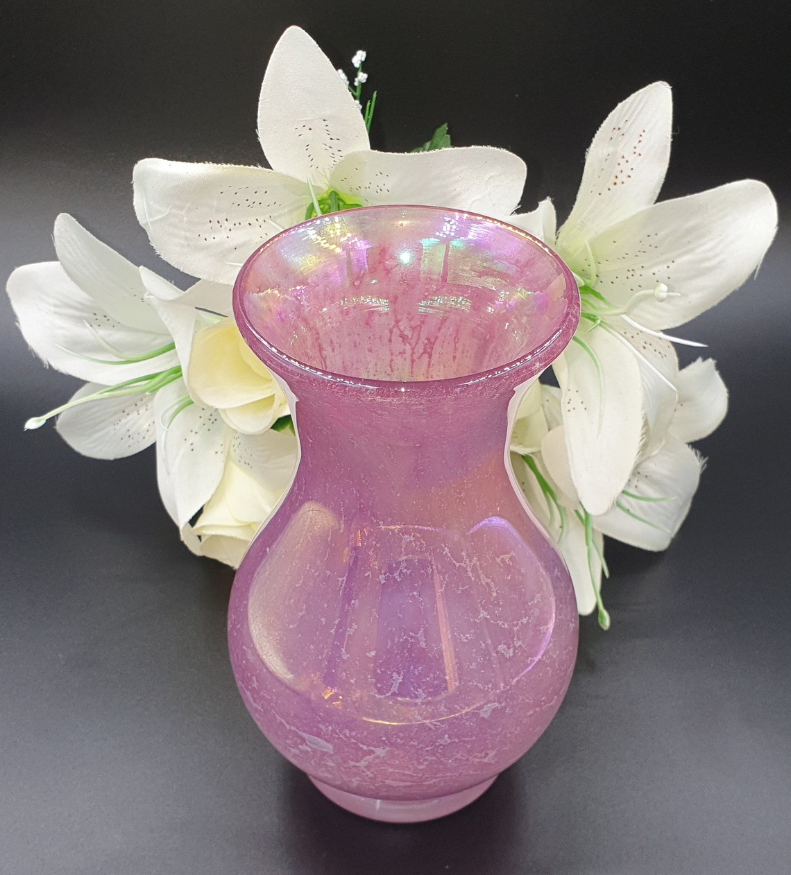 Memorial cremation ashes in glass handmade vase includes Etsy