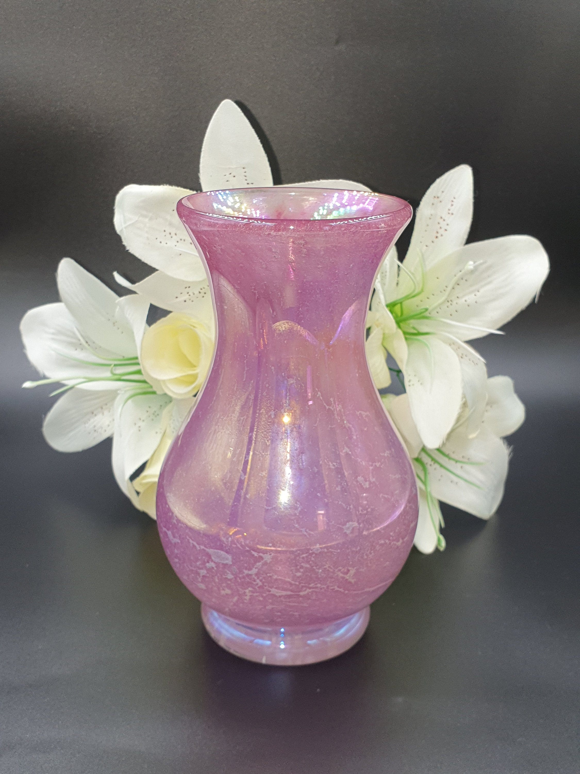 Memorial cremation ashes in glass handmade vase includes Etsy