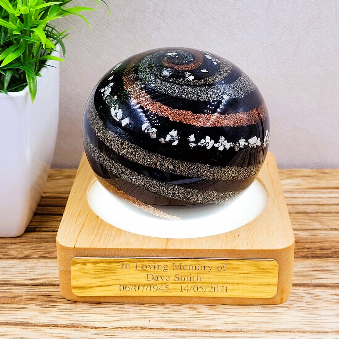 Cremation Ashes Memorial Glass Gift Sympathy Condolence Gift Ornaments