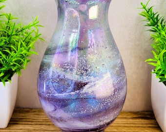 Cremation Ashes Fused In Glass Vase, Personalised Memorial Sympathy Gift, Funeral Keepsake, funeral wreaths