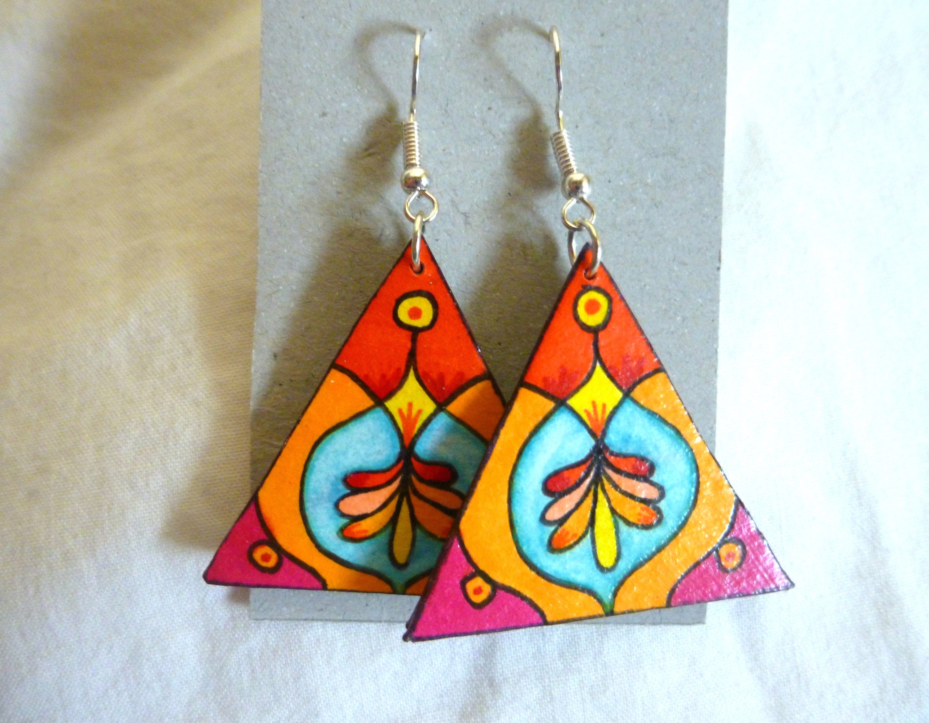 Nimes Paper Earrings Etsy