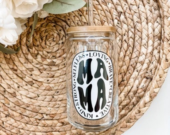 Mama Coffee Can Glass Cup / Mothers Day Gift Coffee Lover/ Beer Can Glass / Mom Beer Can Glass / Mothers Day Coffee Cup