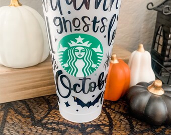Halloween Venti Cold Cup: Reusable Personalized Coffee Tumbler