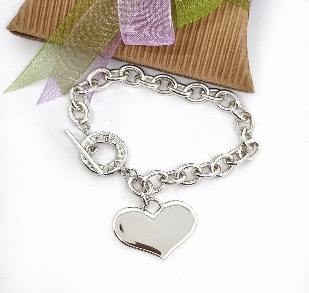 Elli Bracciale Donne Maglie Cuore Amore in Argento Sterlino