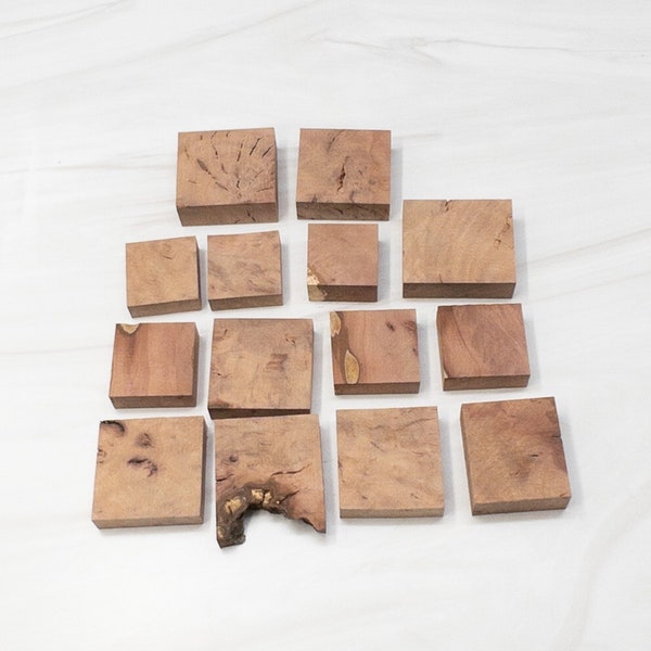 14 Ring Blank Bundle - Madrone Burl Cut Offs