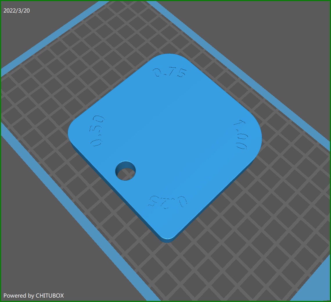 3D Printer STL File Corner Radius Gauge 0.25in to 1.0in Etsy