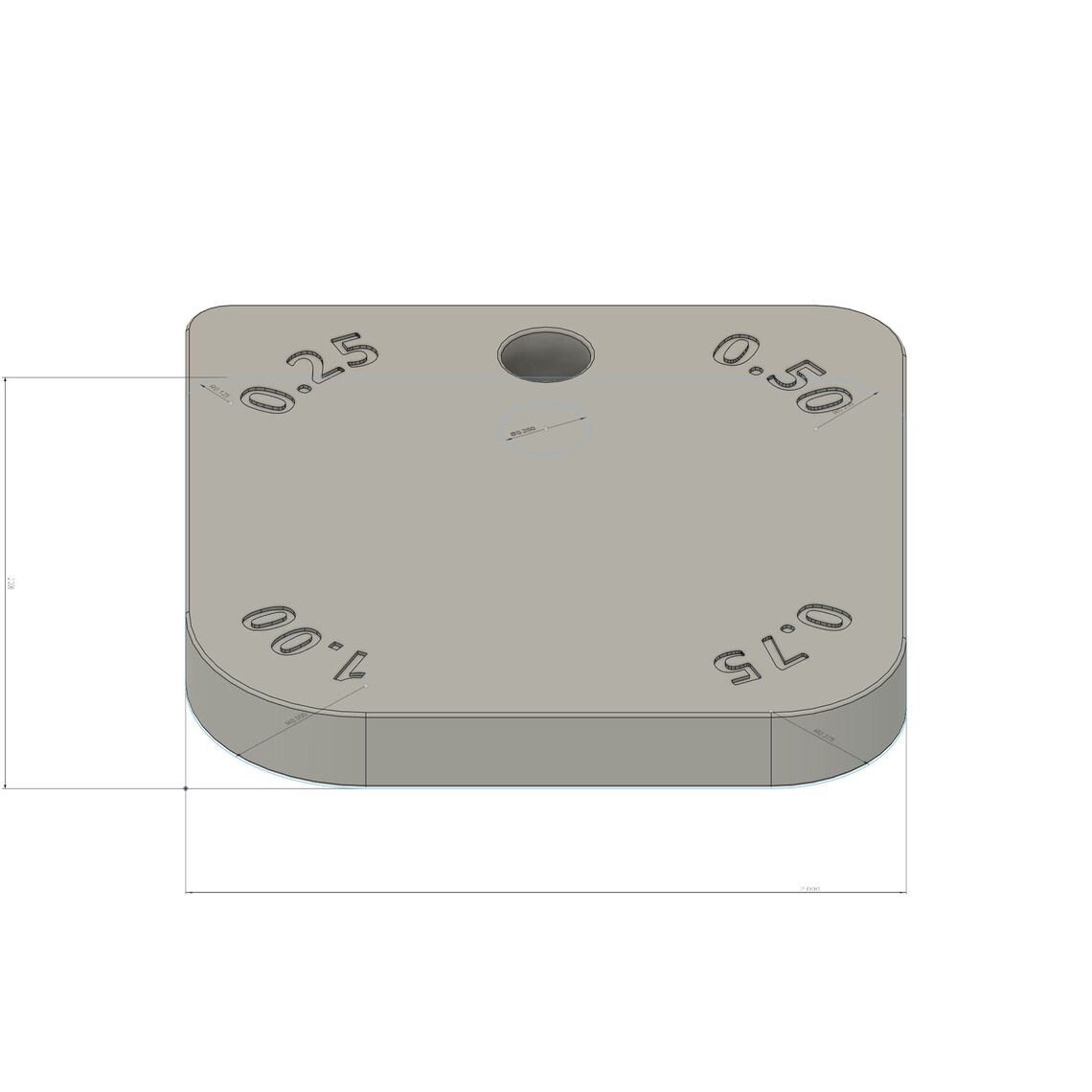 3D Printer STL File Corner Radius Gauge 0.25in to 1.0in Etsy