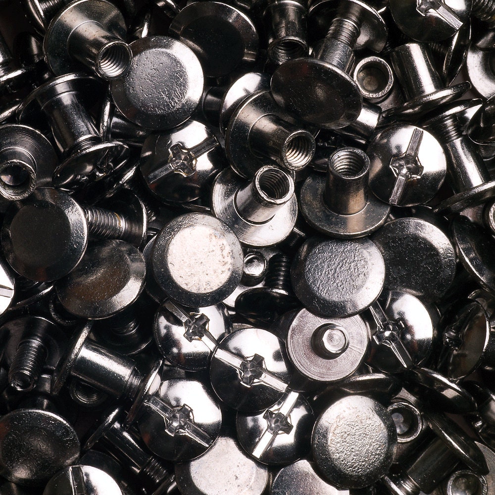 200 Rivetti A Vite Per Libri E Cinture - Chicago Screws GooBetter - M4 M5 Ottone