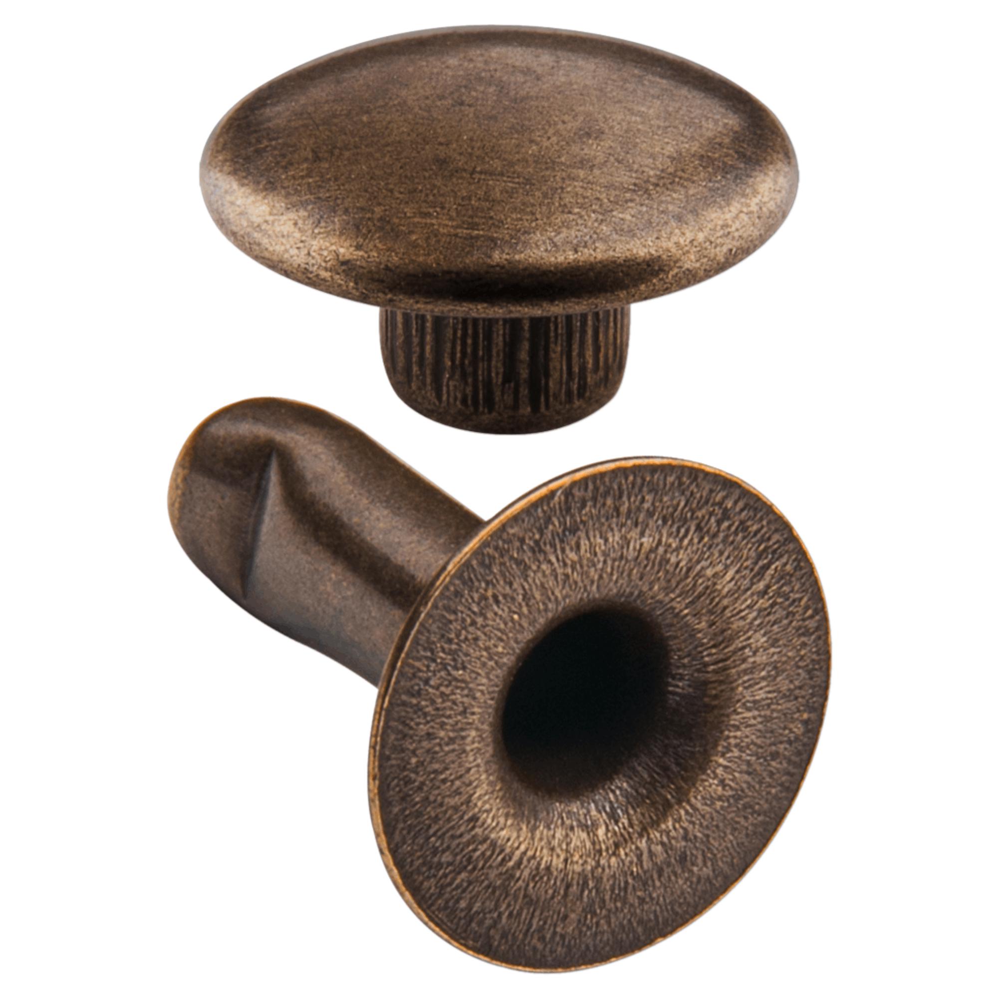 200 Single Cap Hollow Rivets 2-parts 7mm 