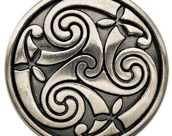 Concho / Decoratieve schroefklinknagel Keltische spiraal (1)